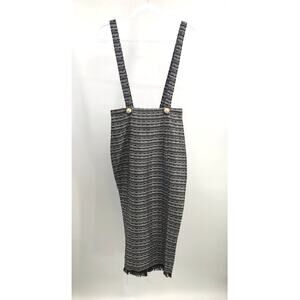 Nichole Lynel Black Silver Tweed Jumper Pencil Skirt Size S